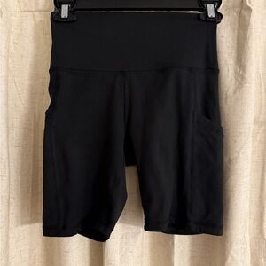 Black Women's High-Waisted Shorts